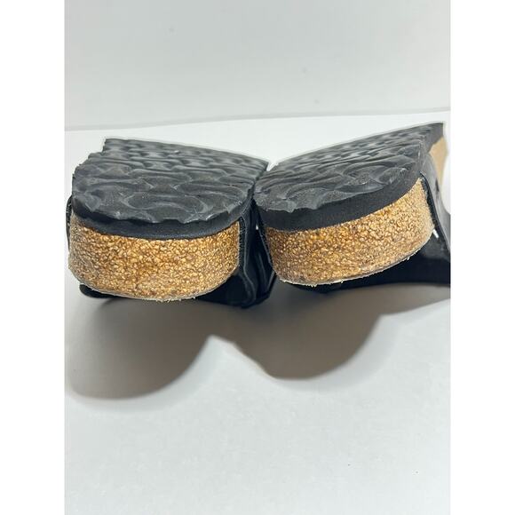 Birkenstock Black Birko-Flor Gizeh Thong Adjustable Sandals 39 Reg-Wide 8-8.5 - Picture 8 of 8